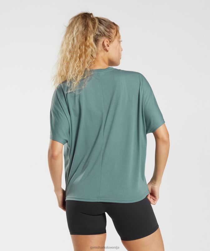 super mehka majica ženskeGymshark grom modra J00L2415