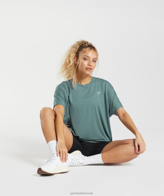 super mehka majica ženskeGymshark grom modra J00L2415