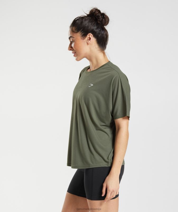 super mehka majica ženskeGymshark prašna oliva J00L2489