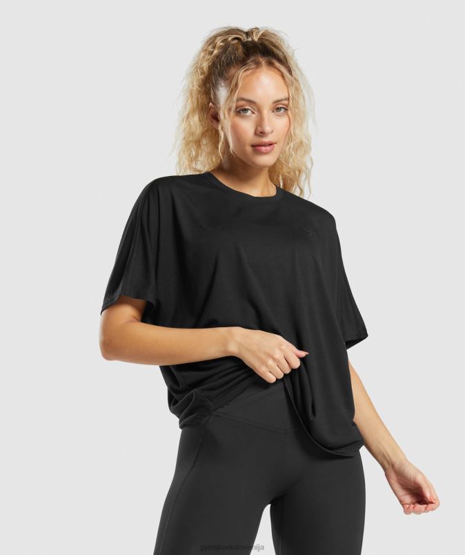 super mehka majica ženskeGymshark Črna J00L2418