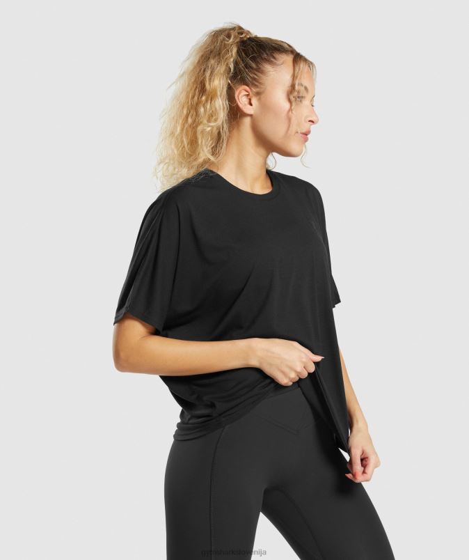 super mehka majica ženskeGymshark Črna J00L2418