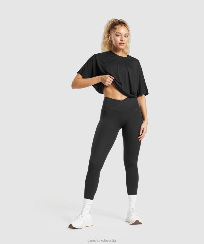super mehka majica ženskeGymshark Črna J00L2418