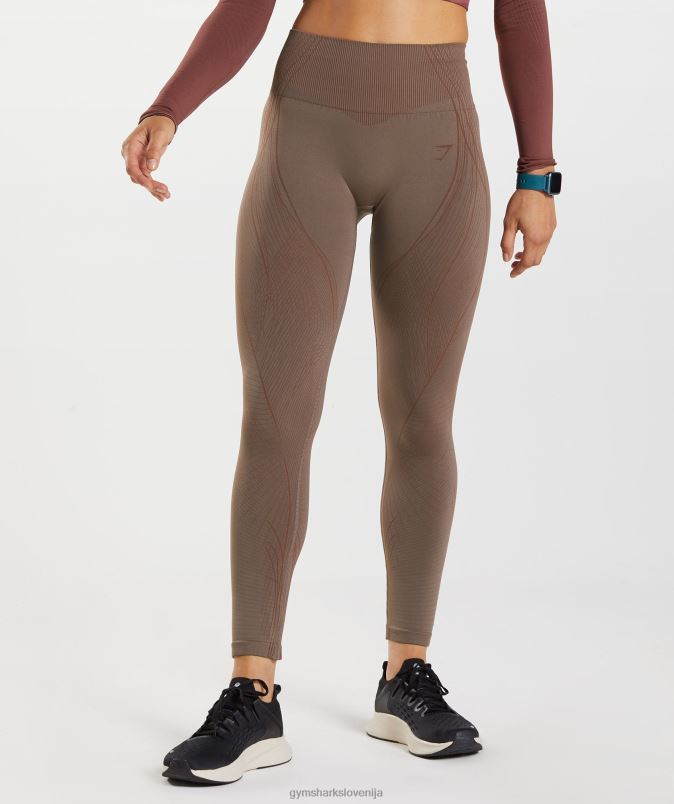 apex brezšivne pajkice ženskeGymshark tartufno rjava/češnjevo rjava J00L2314