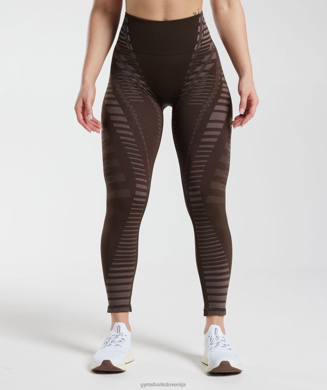 brezmejne pajkice ženskeGymshark arhivsko rjava/tartufasto rjava J00L2342