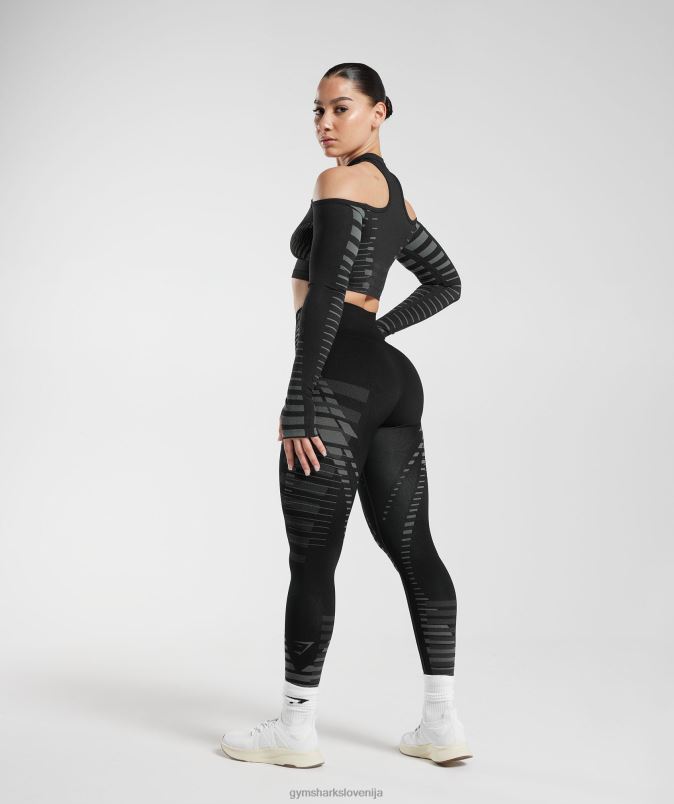brezmejne pajkice ženskeGymshark črna/svetlo siva J00L2341