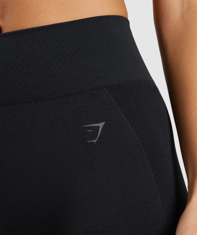 flex pajkice z visokim pasom ženskeGymshark Črna J00L2283