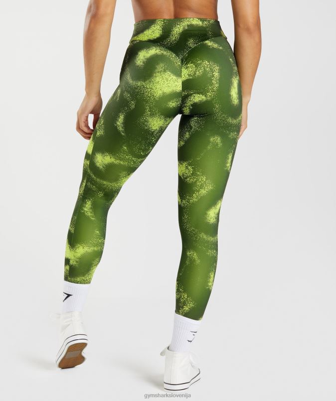 gs power original pajkice ženskeGymshark mah olivni tisk J00L2293