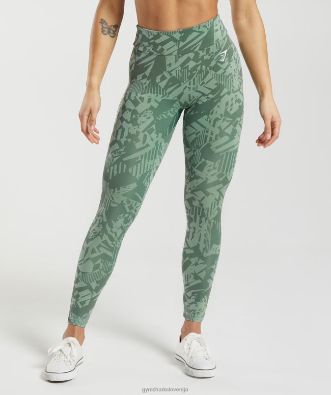 gs power original pajkice ženskeGymshark zelena vrba/zelena puščavska žajbelj J00L2310