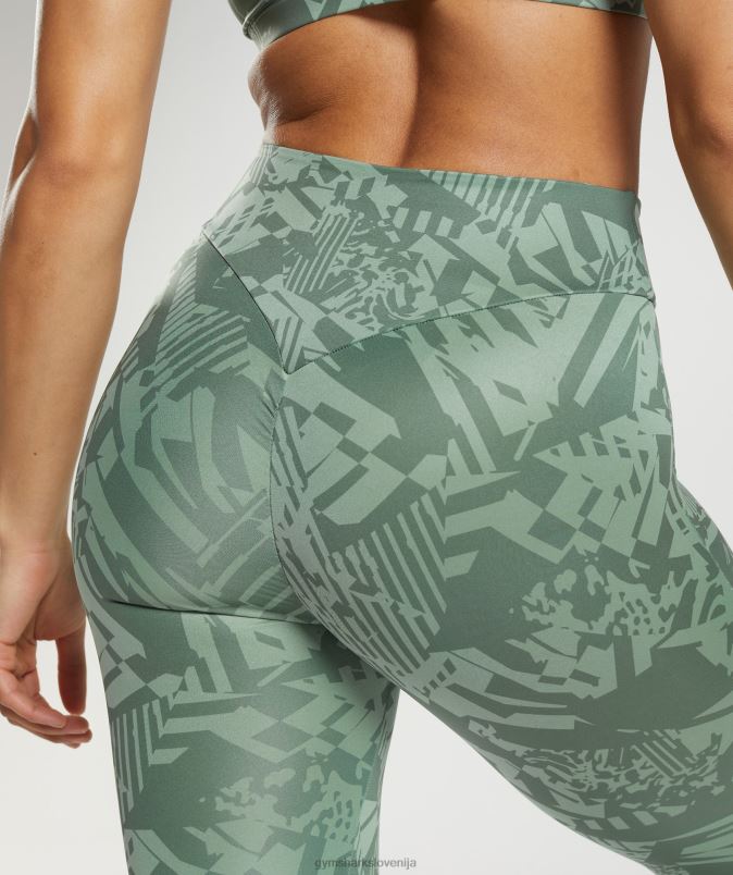 gs power original pajkice ženskeGymshark zelena vrba/zelena puščavska žajbelj J00L2310