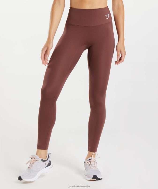 pajkice za trening ženskeGymshark češnjevo rjava J00L2317