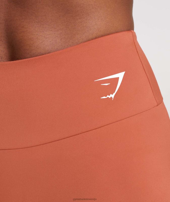 pajkice za trening ženskeGymshark kaki rdeči J00L2304