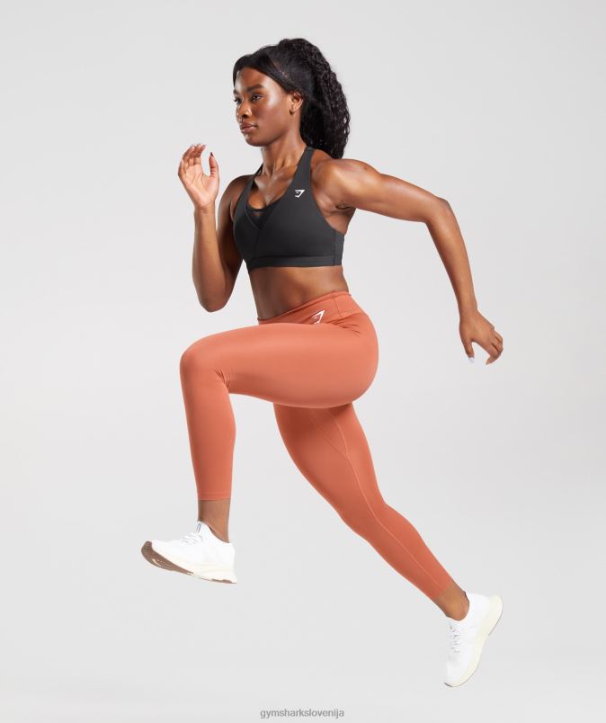 pajkice za trening ženskeGymshark kaki rdeči J00L2304