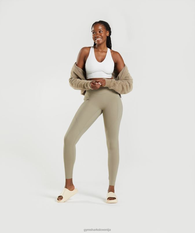 pajkice za vsak dan whitney z žepi ženskeGymshark cementno rjava J00L2331
