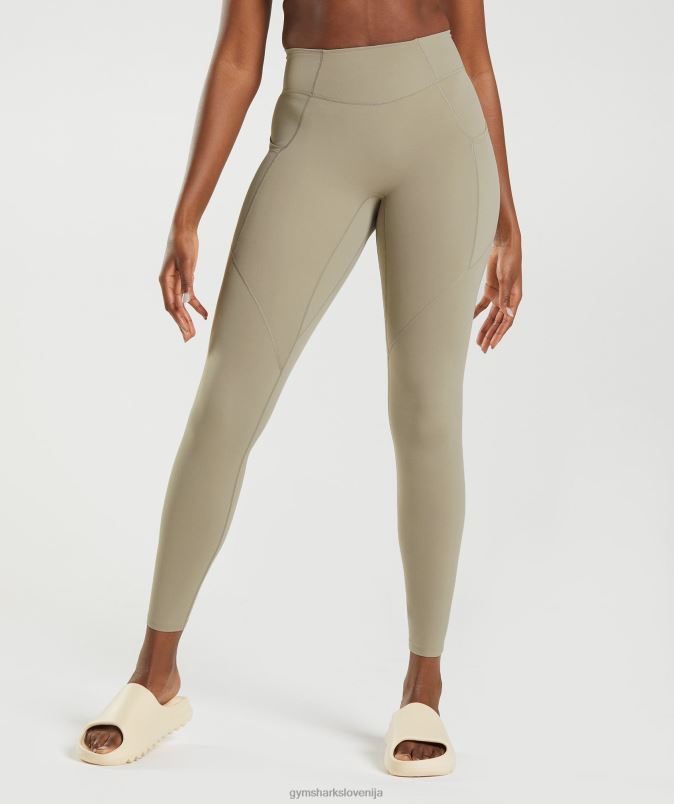 pajkice za vsak dan whitney z žepi ženskeGymshark cementno rjava J00L2331