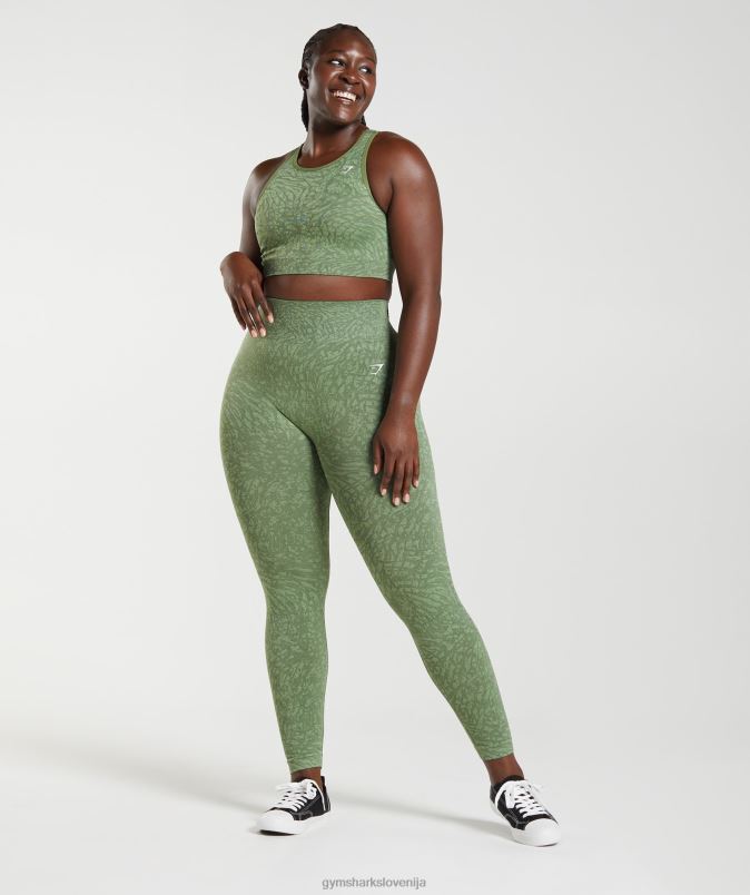 prilagodi živalske brezšivne pajkice ženskeGymshark divji | iguana zelena J00L2307
