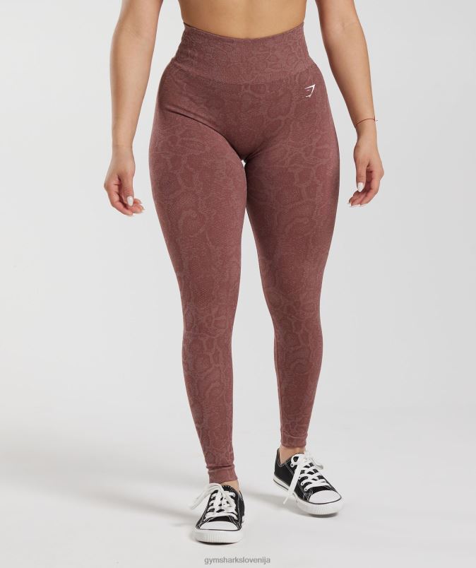 prilagodi živalske brezšivne pajkice ženskeGymshark moderno rdečilo roza/magenta rjava J00L2238