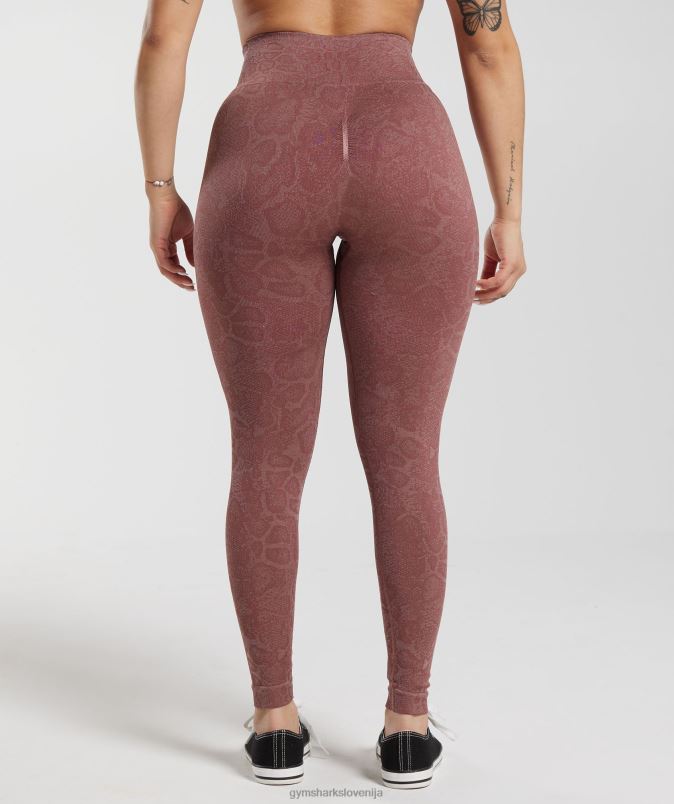 prilagodi živalske brezšivne pajkice ženskeGymshark moderno rdečilo roza/magenta rjava J00L2238
