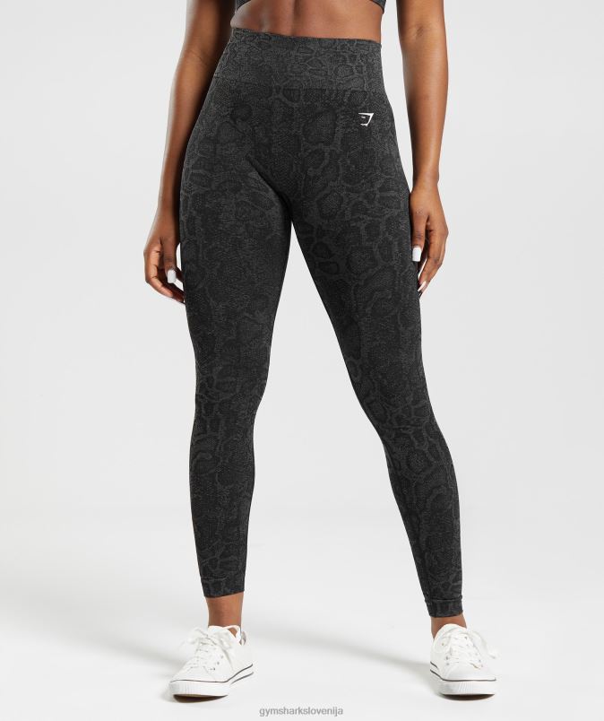 prilagodi živalske brezšivne pajkice ženskeGymshark urbano siva/črna J00L2259