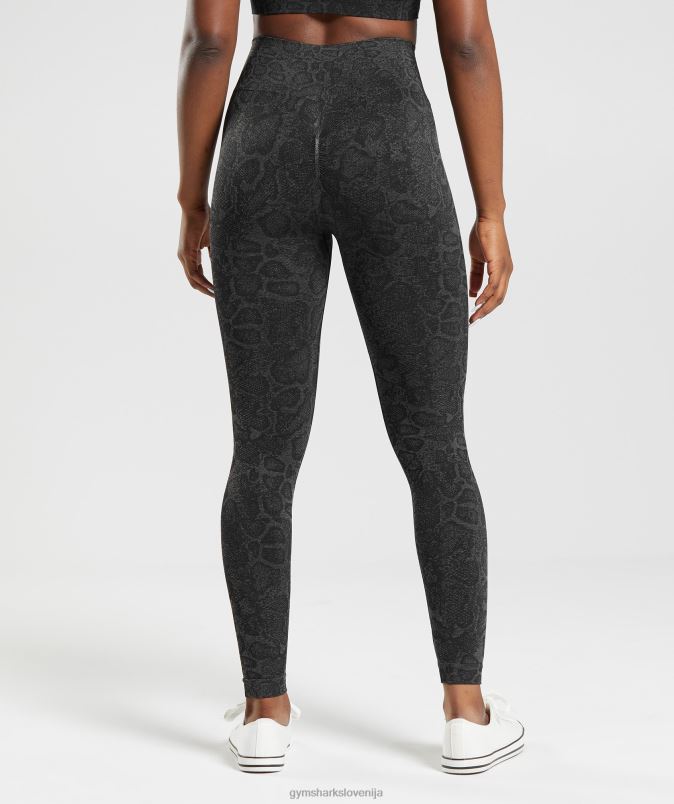 prilagodi živalske brezšivne pajkice ženskeGymshark urbano siva/črna J00L2259