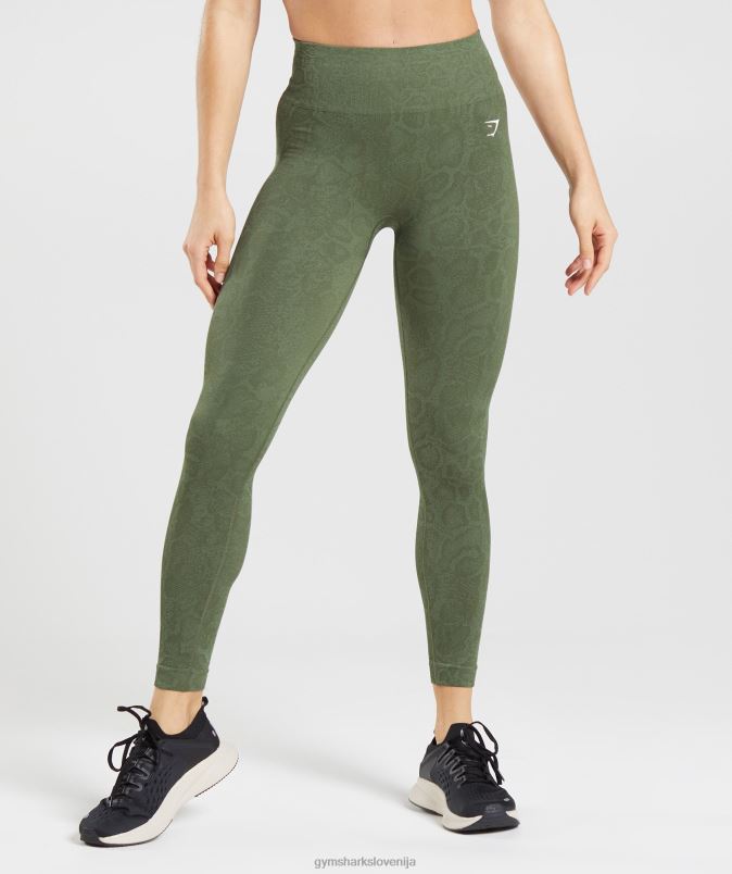prilagodi živalske brezšivne pajkice ženskeGymshark vrba zelena/jedro olivno J00L2271