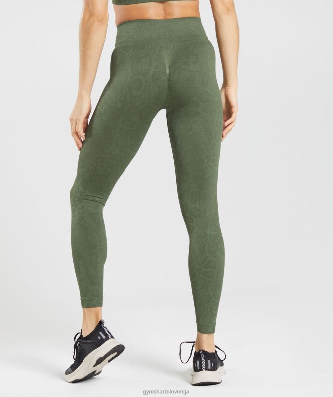 prilagodi živalske brezšivne pajkice ženskeGymshark vrba zelena/jedro olivno J00L2271
