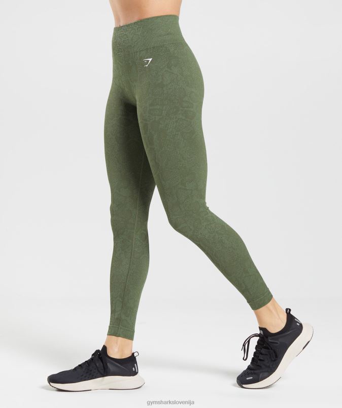 prilagodi živalske brezšivne pajkice ženskeGymshark vrba zelena/jedro olivno J00L2271
