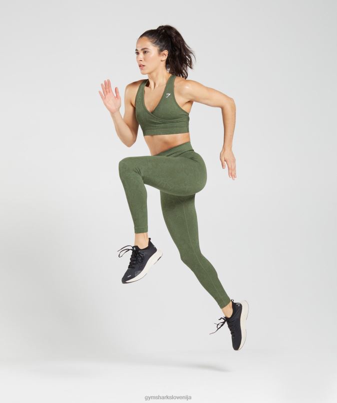prilagodi živalske brezšivne pajkice ženskeGymshark vrba zelena/jedro olivno J00L2271