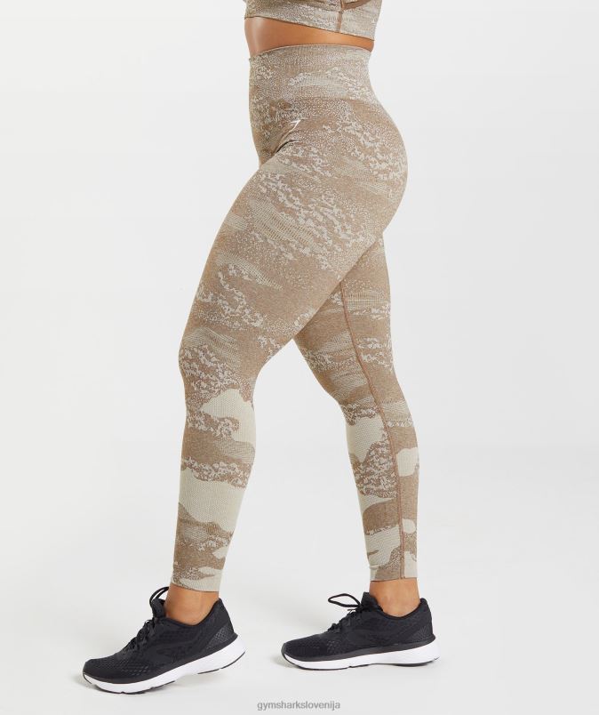 prilagodite maskirne brezšivne pajkice ženskeGymshark prodnato siva/soul rjava J00L2325