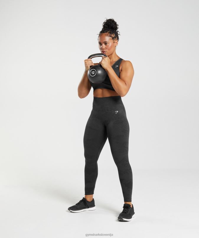 prilagodite maskirne brezšivne pajkice ženskeGymshark črna/oniks siva J00L2301