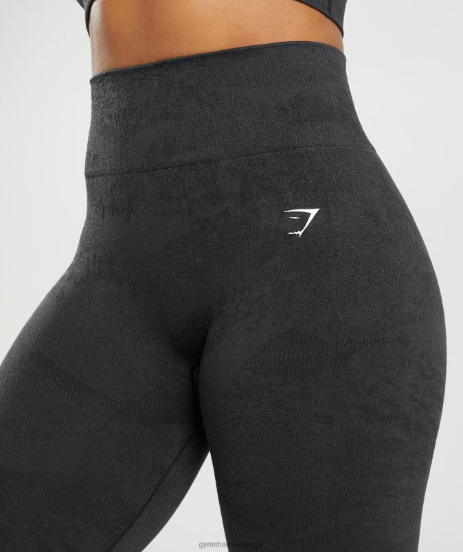 prilagodite maskirne brezšivne pajkice ženskeGymshark črna/oniks siva J00L2301