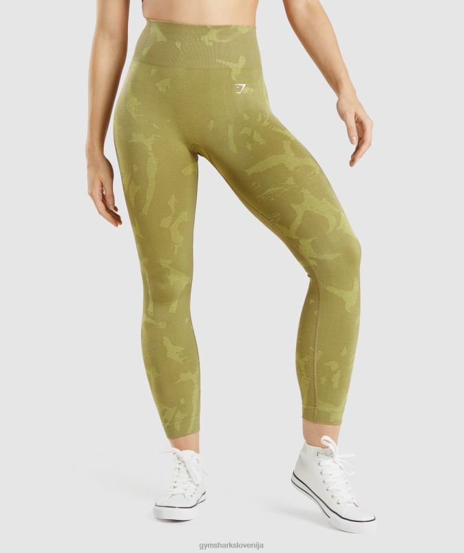 prilagodite maskirne brezšivne pajkice ženskeGymshark savana | grifon zelena J00L2247