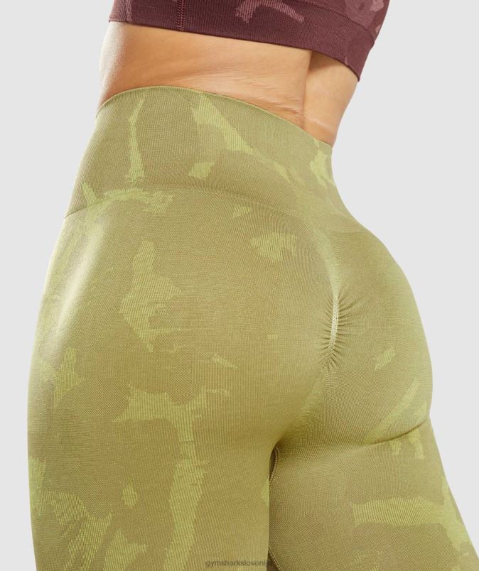 prilagodite maskirne brezšivne pajkice ženskeGymshark savana | grifon zelena J00L2247
