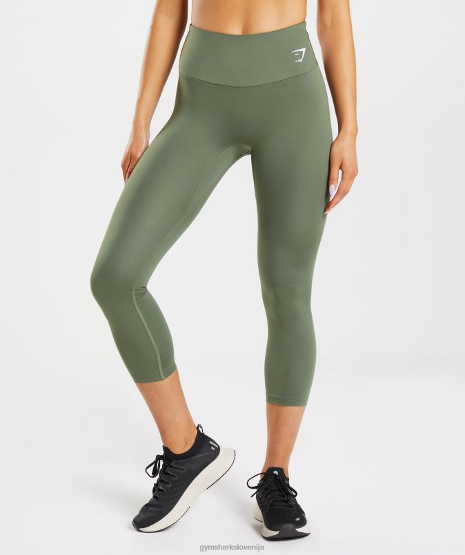 trening 7/8 pajkice ženskeGymshark jedro olive J00L2338