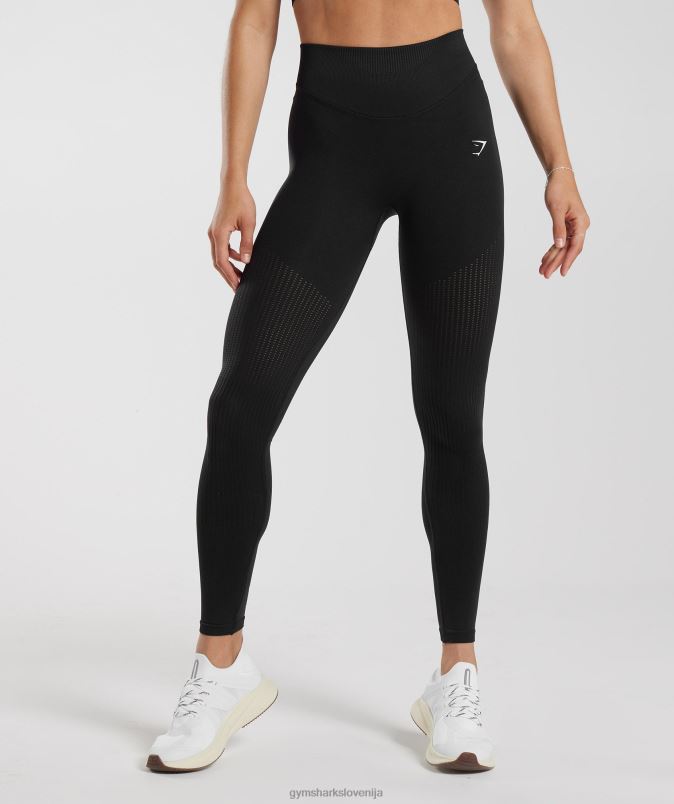 znojne brezšivne mrežaste pajkice ženskeGymshark Črna J00L2243