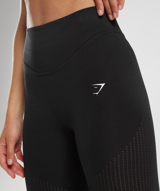 znojne brezšivne mrežaste pajkice ženskeGymshark Črna J00L2243