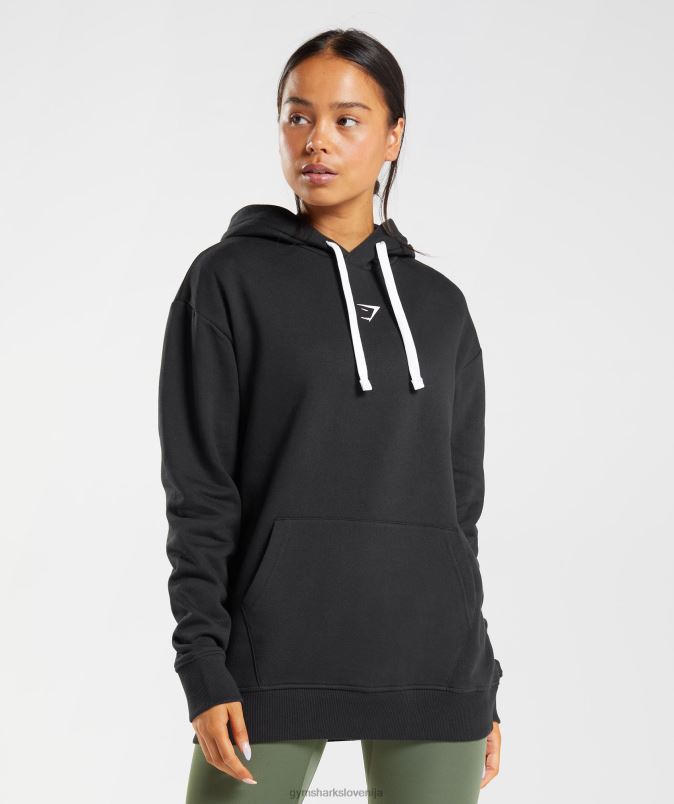 fraction pulover s kapuco ženskeGymshark črnobela J00L2386