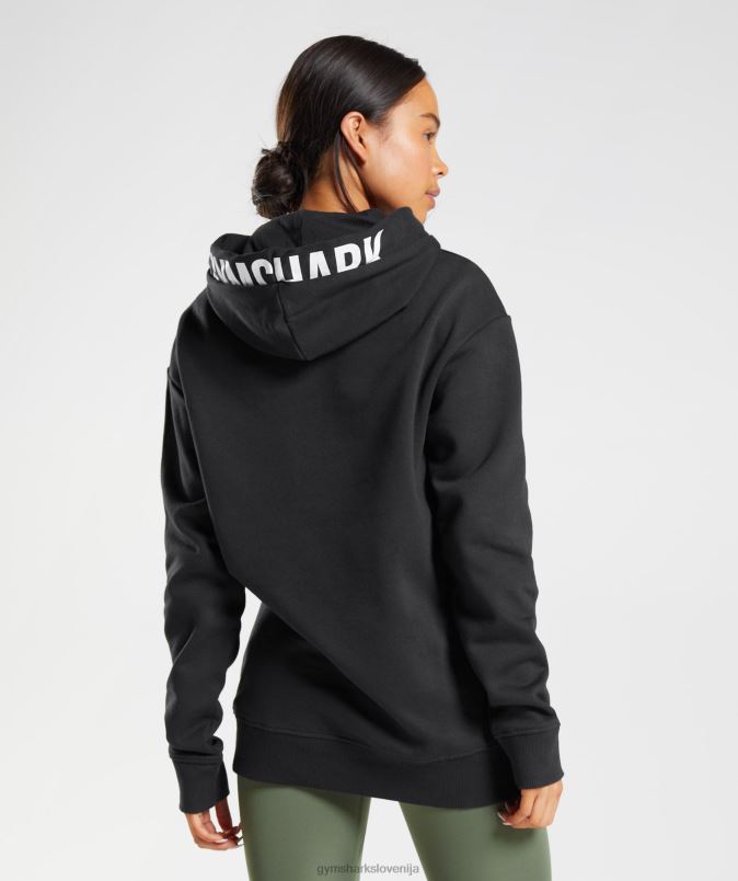 fraction pulover s kapuco ženskeGymshark črnobela J00L2386