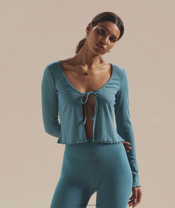 pavza kardigan ženskeGymshark zoglenela modra J00L2373