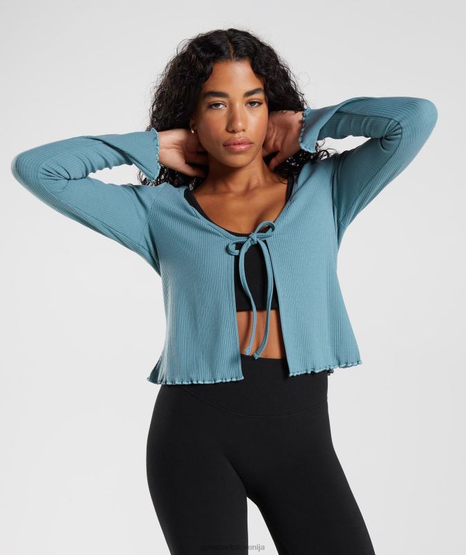 pavza kardigan ženskeGymshark zoglenela modra J00L2373