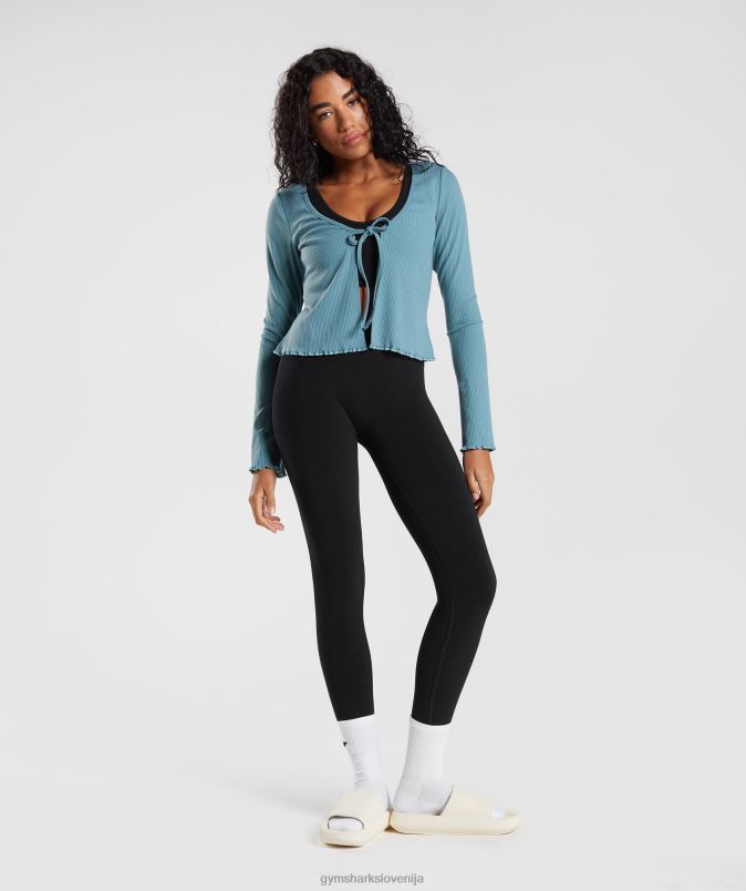 pavza kardigan ženskeGymshark zoglenela modra J00L2373