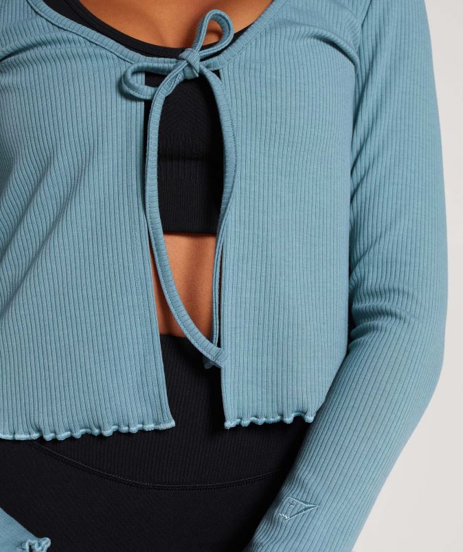 pavza kardigan ženskeGymshark zoglenela modra J00L2373