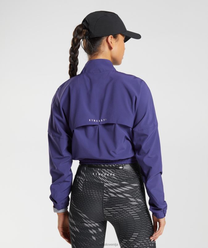 športna vetrovka ženskeGymshark neptunovo vijolična J00L2350