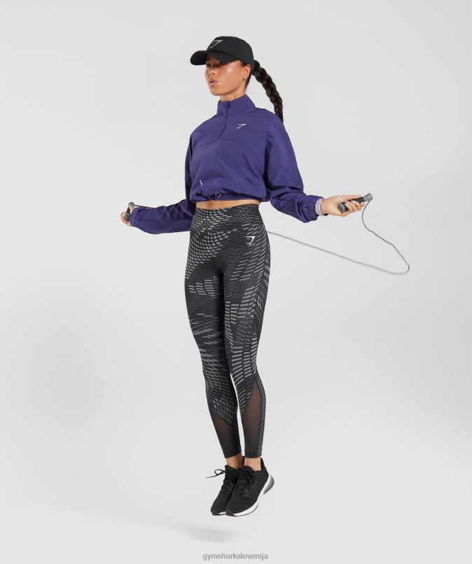 športna vetrovka ženskeGymshark neptunovo vijolična J00L2350