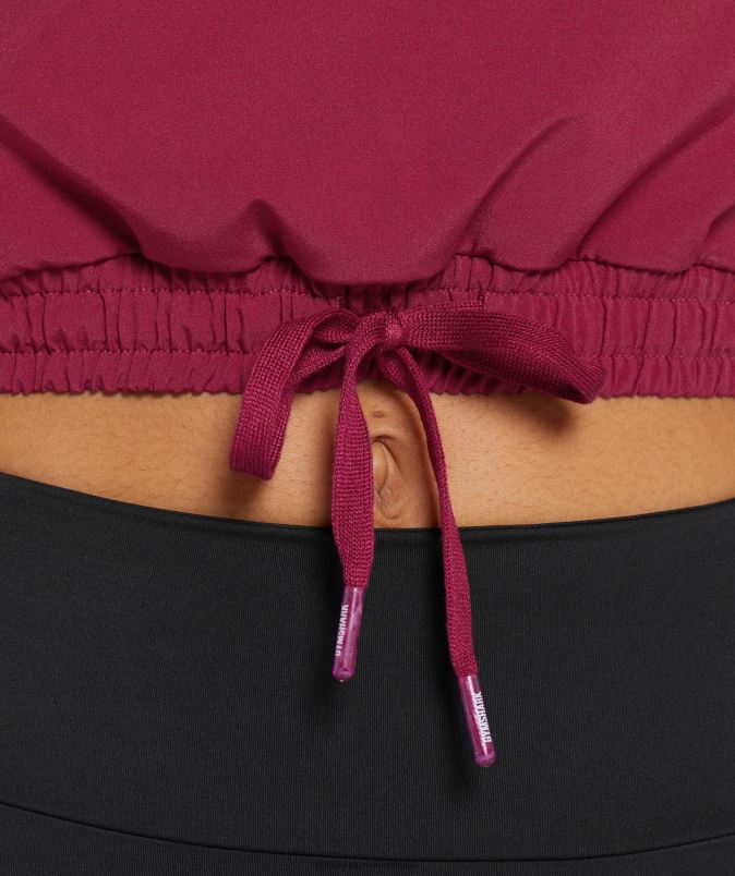 športna vetrovka ženskeGymshark ribez roza J00L2381