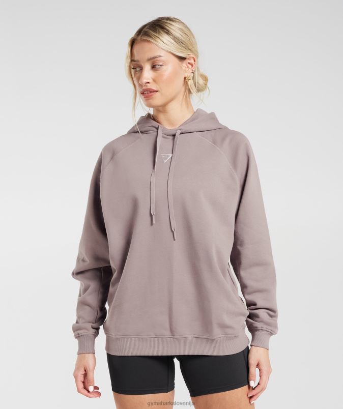 prevelik pulover iz flisa za trening ženskeGymshark sprana slezasta J00L2363