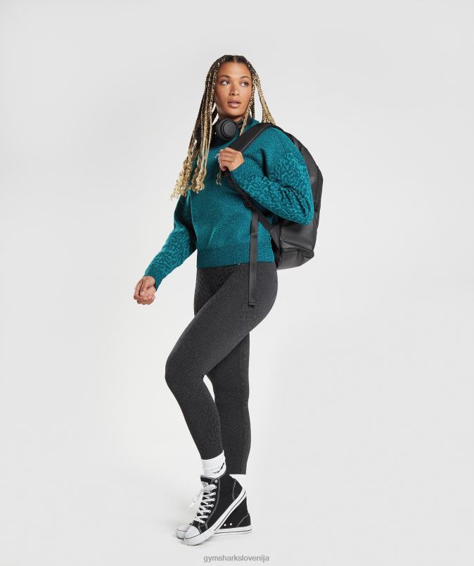 prilagodi živalski pulover ženskeGymshark greben | zimska modrica J00L2374