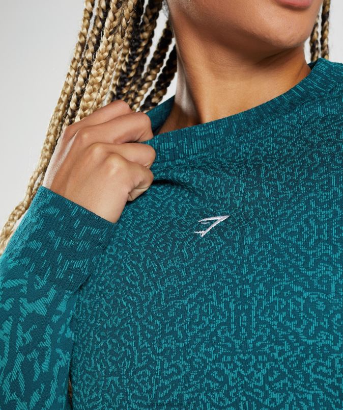 prilagodi živalski pulover ženskeGymshark greben | zimska modrica J00L2374