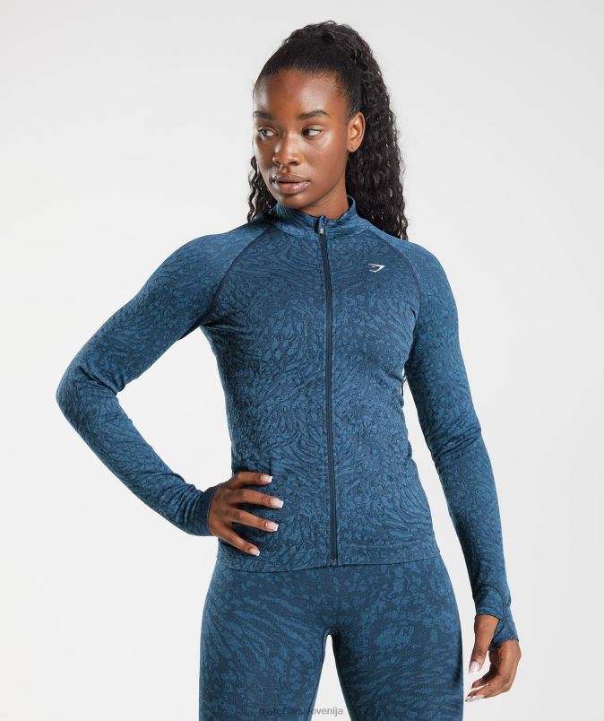 prilagodi živalsko zadrgo ženskeGymshark divji | mornarica J00L2356