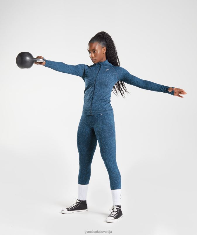 prilagodi živalsko zadrgo ženskeGymshark divji | mornarica J00L2356