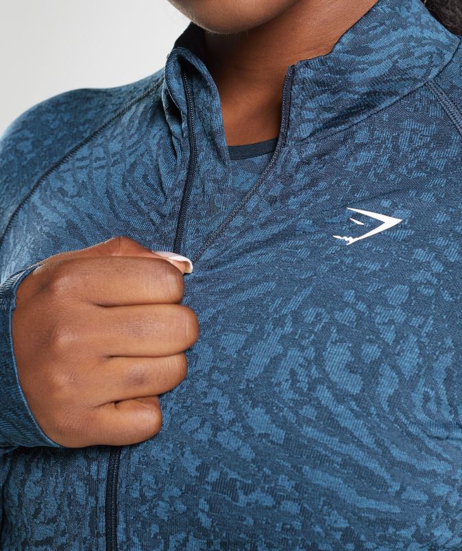 prilagodi živalsko zadrgo ženskeGymshark divji | mornarica J00L2356